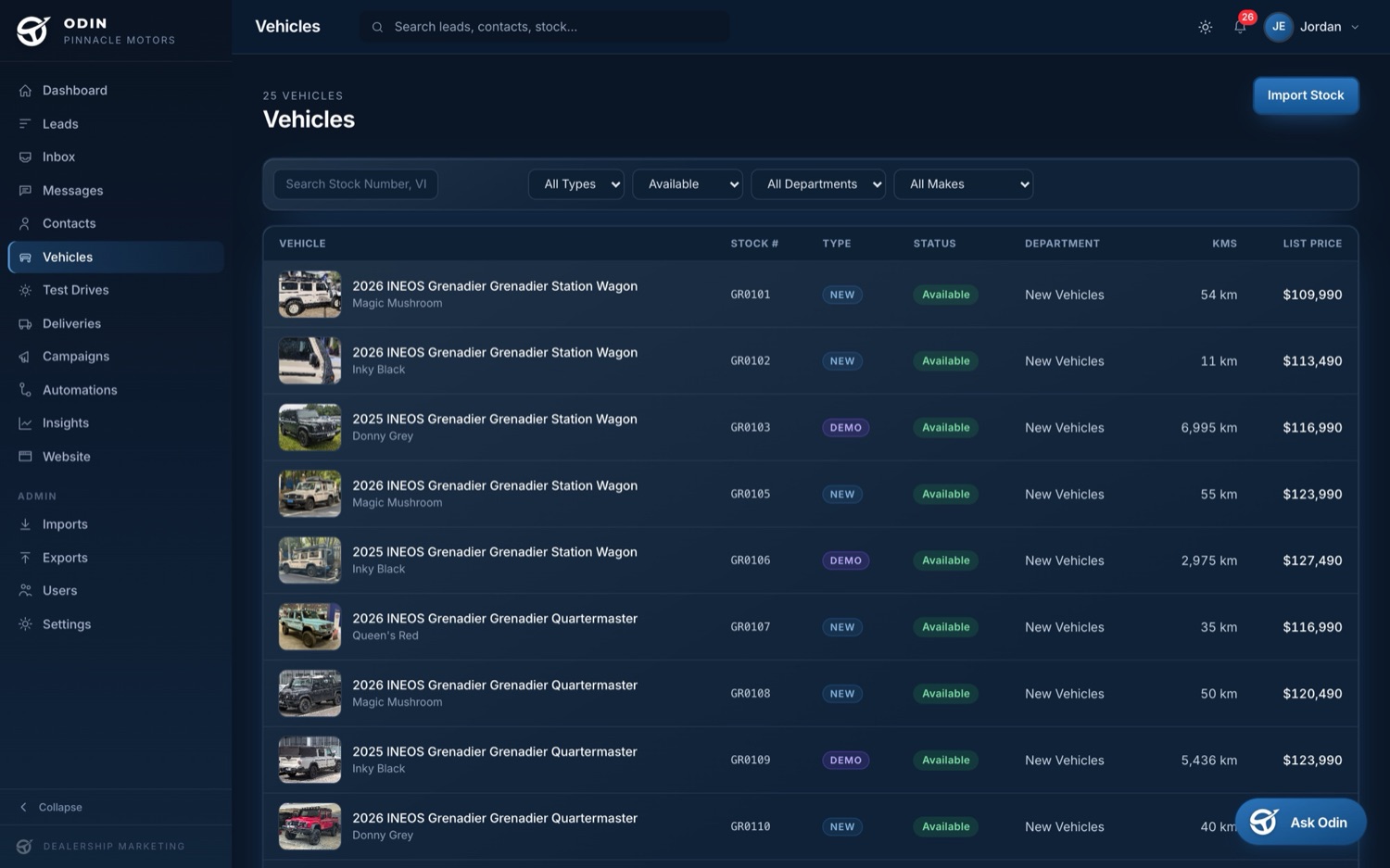 Your live stock, in the same place as your leads